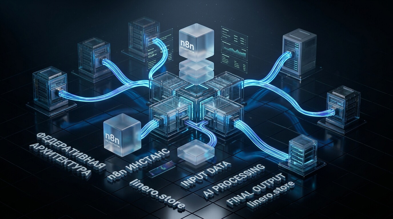 Федеративная Edge-AI для Приватной Персонализации: Архитектура с n8n и LLM-Агентами для безопасного SEO-доминирования 2026 1 linero store 633 inline1